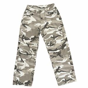 Women’s SHEIN light grey Camouflage high-waisted wide-leg Pants size 26